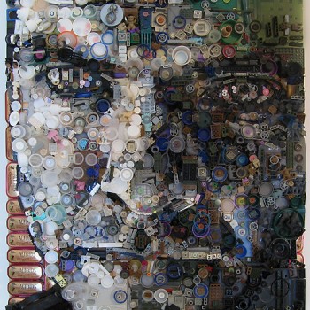 Recycled Goods Portraits by Zac Freeman