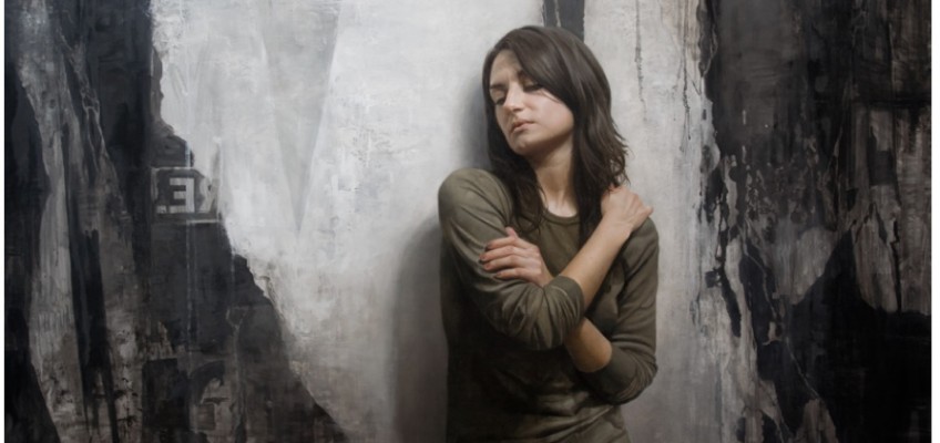 Approaching Noise (in progress), Oil on wood panel, painting by David Jon Kassan