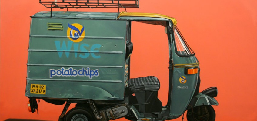 Glorious work. Happy life., Oil on Panel, 48″ x 60″ by Kevin Cyr